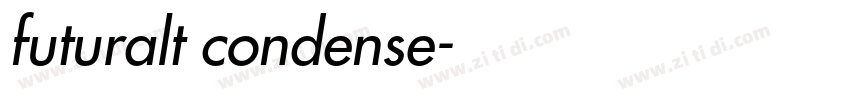 futuralt condense字体转换
